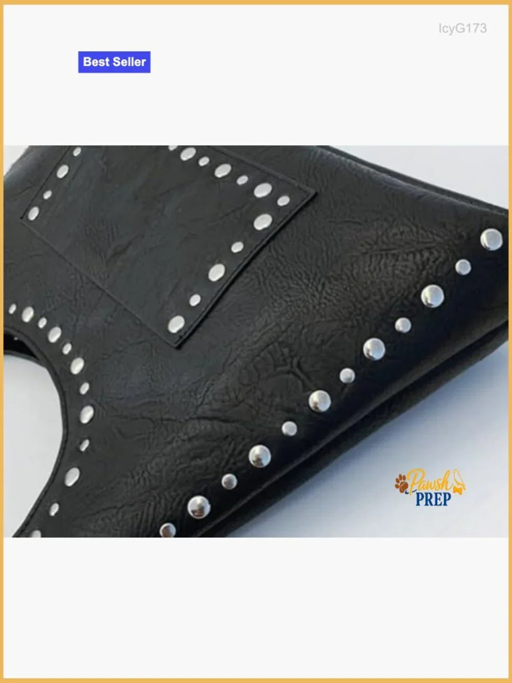 Vintage Studded PU Leather Hobo Shoulder Bag Tote Purse Punk